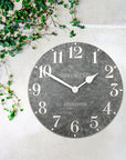 Art Marketing 20" Outdoor Wall Clock Arabic Cement