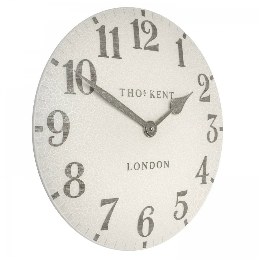 Art Marketing 20" Outdoor Wall Clock Arabic Crackle