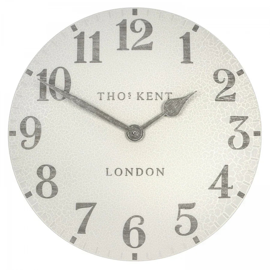 Art Marketing 20" Outdoor Wall Clock Arabic Crackle