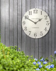 Art Marketing 20" Outdoor Wall Clock Arabic Crackle