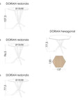 Fama Dorian Tables With Metal Base