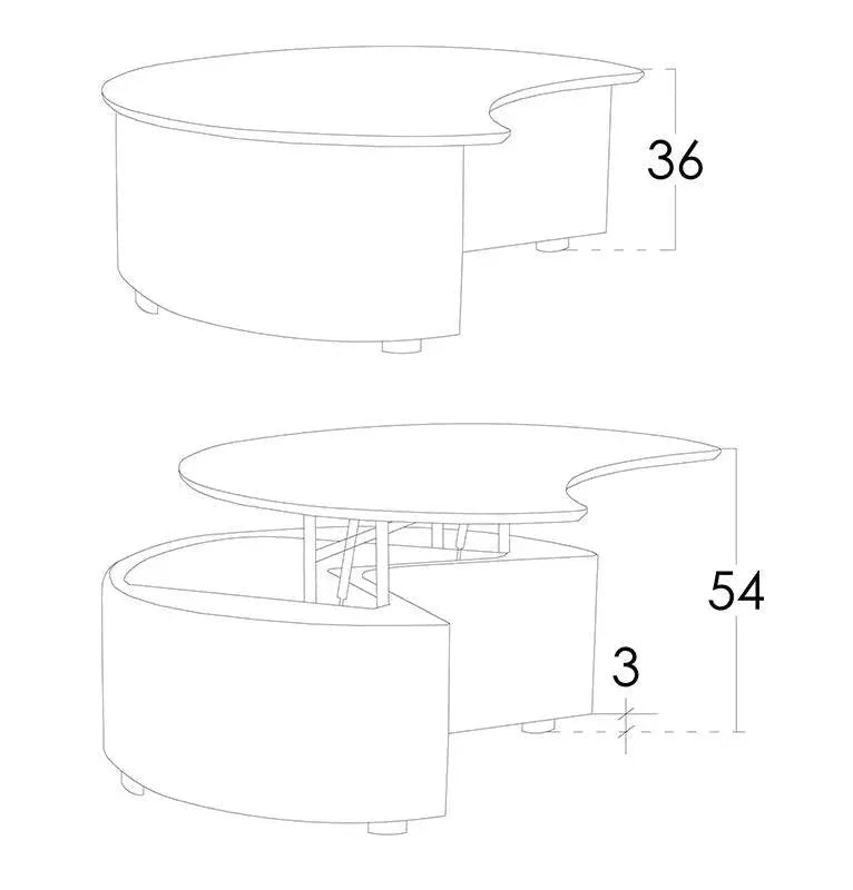 Fama Sole and Luna Coffee Tables - Fellini Home Ltd
