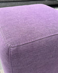 Fellini Home Footstool - Cube Purple Woven Fabric - Fellini Home Ltd