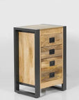 Taylors Creative Living Forge Industrial Furniture 4 Drawer Bedside Cabinet