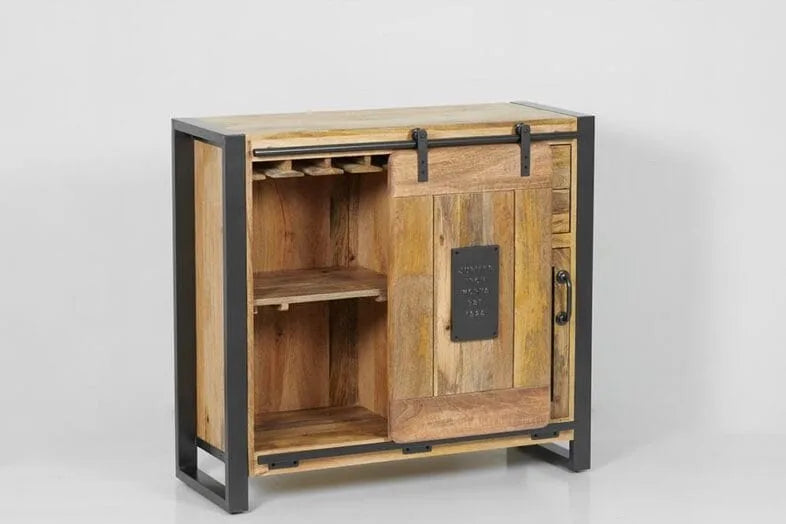 Taylors Creative Living Forge Industrial Furniture Bar Cabinet