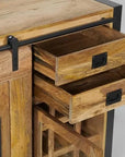 Taylors Creative Living Forge Industrial Furniture Bar Cabinet