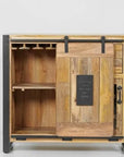 Taylors Creative Living Forge Industrial Furniture Bar Cabinet