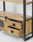 Taylors Creative Living Forge Industrial Furniture Tall Bookcase