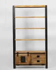 Taylors Creative Living Forge Industrial Furniture Tall Bookcase