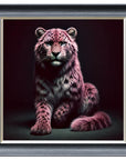 Fellini Home Long Haired Pink Leopard Frame