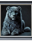 Fellini Home Long Haired Grey Leopard Frame