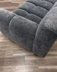 Aluxo Harlem Sofa Range in Steel Velvet