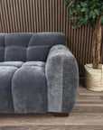 Aluxo Harlem Sofa Range in Steel Velvet