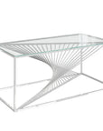 Torelli Abstract Clear Glass Coffee Table
