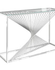Torelli Abstract Clear Glass Console Table