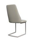 Set Of 2 Torelli Milano Light Grey Leather Dining Chair