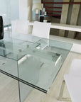Ivano Antonello Miami Glass Extendable Table