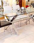 Fellini Home Crossly Rectangular 8 Seater Dining Table