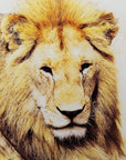 Fellini Home Golden Lion Glass Wall Art