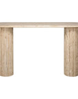 Richmond Interiors Console Table La Cantera Oval 7669 - Fellini Home Ltd