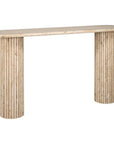 Richmond Interiors Console Table La Cantera Oval 7669 - Fellini Home Ltd