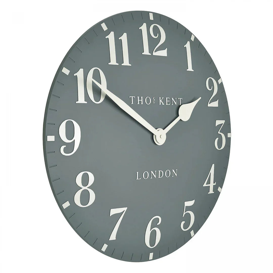 Art Marketing 20" Arabic Wall Clock Flax Blue