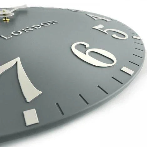 Art Marketing 20" Arabic Wall Clock Flax Blue