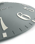 Art Marketing 20" Arabic Wall Clock Flax Blue