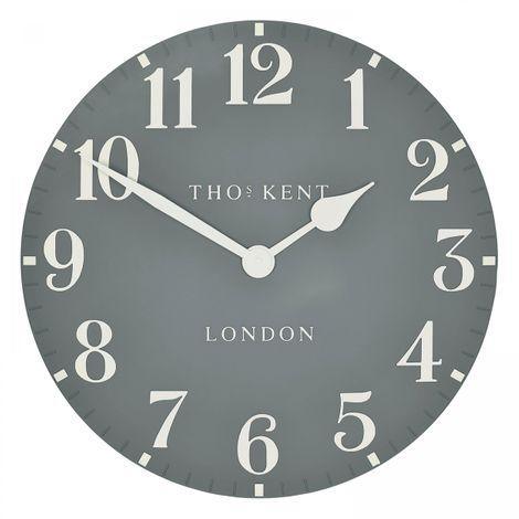 Art Marketing 20" Arabic Wall Clock Flax Blue