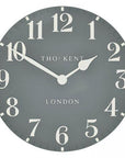 Art Marketing 20" Arabic Wall Clock Flax Blue