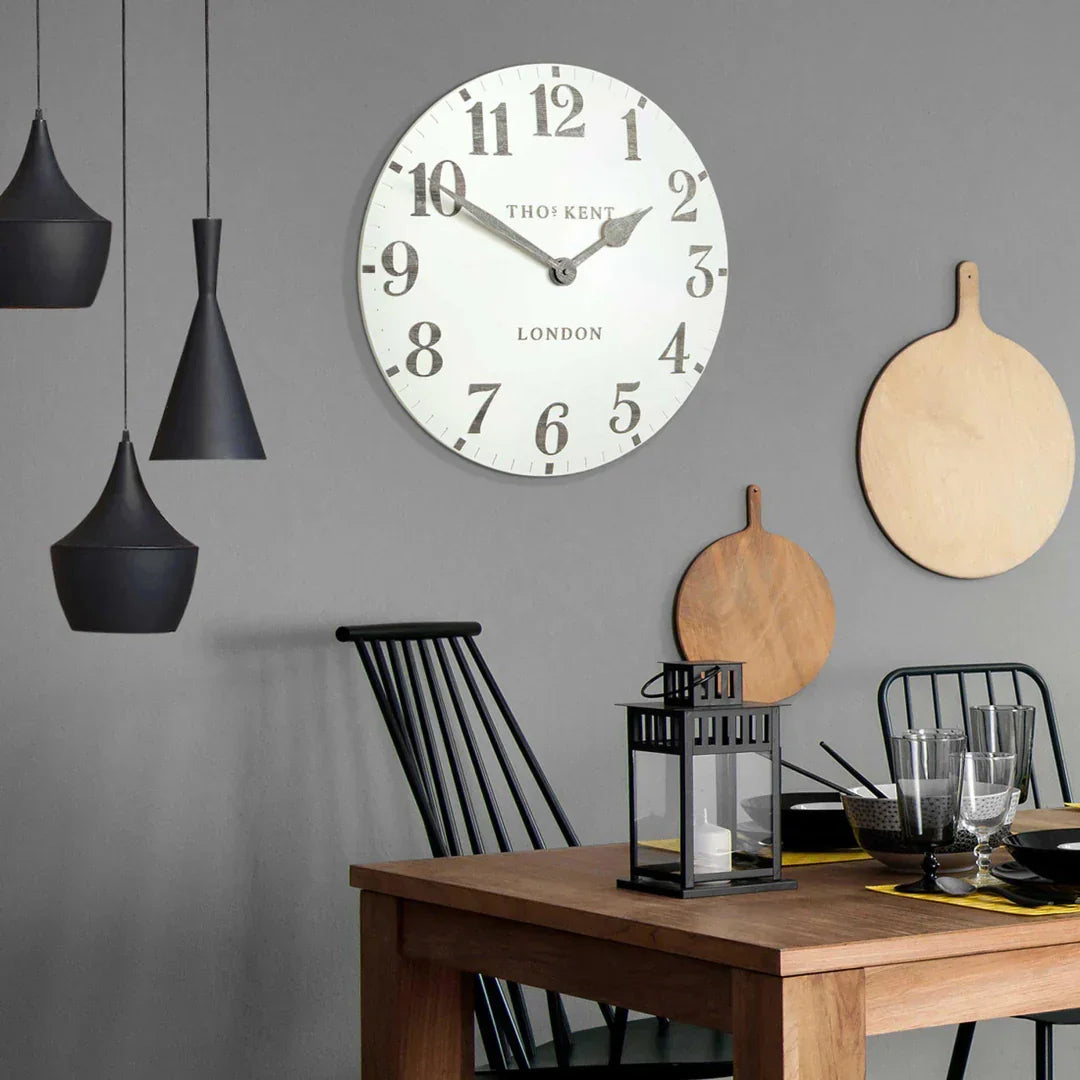 Art Marketing 20" Arabic Wall Clock Limestone