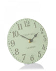 Art Marketing 6"Arabic Mantel Clock Pearl Green