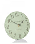 Art Marketing 6"Arabic Mantel Clock Pearl Green