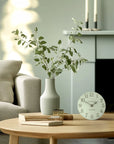 Art Marketing 6"Arabic Mantel Clock Pearl Green