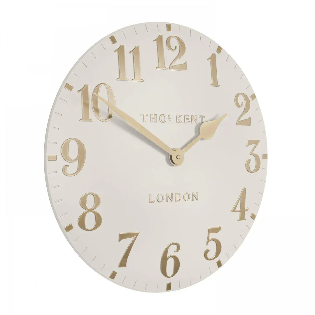 Art Marketing 20" Arabic Wall Clock Oatmeal