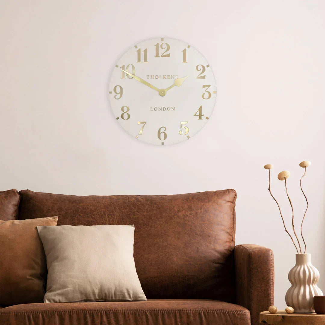 Art Marketing 20" Arabic Wall Clock Oatmeal