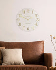 Art Marketing 20" Arabic Wall Clock Oatmeal