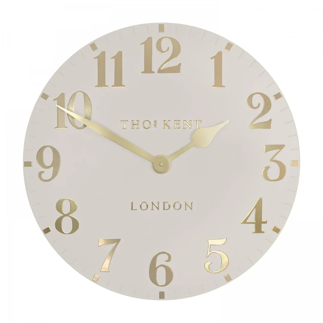 Art Marketing 20" Arabic Wall Clock Oatmeal