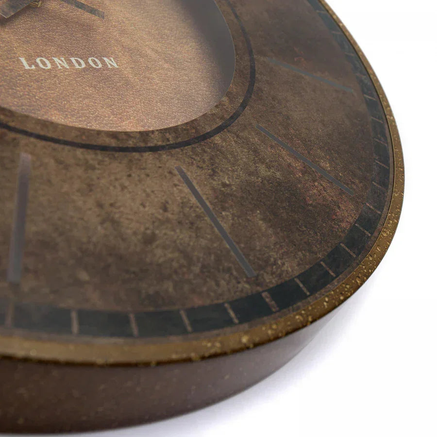 Art Marketing 21" Florentine Wall Clock Leather
