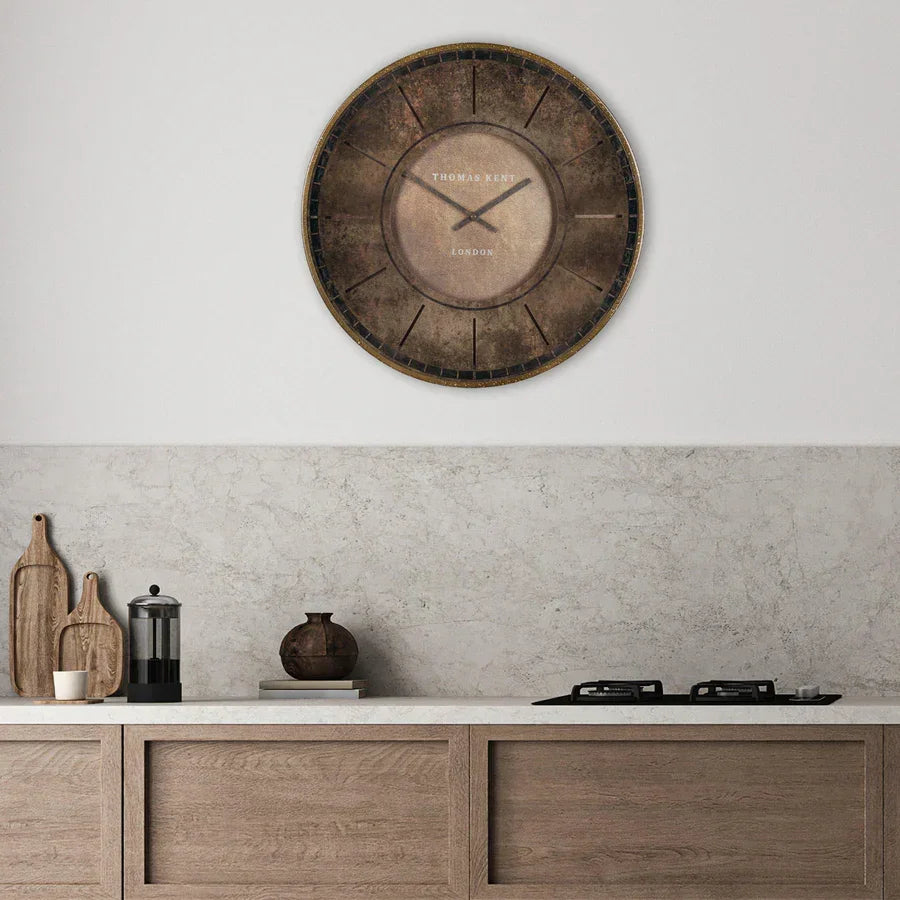 Art Marketing 21" Florentine Wall Clock Leather