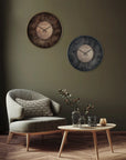 Art Marketing 21" Florentine Wall Clock Leather