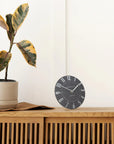 Art Marketing 5"Mulberry Mantel Clock Graphite Silver