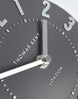 Art Marketing 5"Mulberry Mantel Clock Graphite Silver