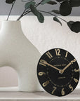 Art Marketing 6" Mulberry Mantel Clock Noir