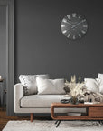 Art Marketing 20" Mulberry Wall Clock Graphite Silver