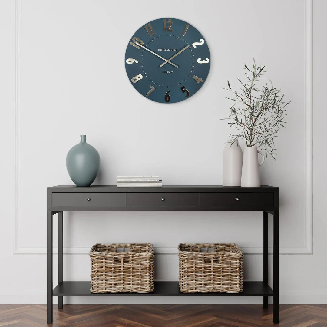 Art Marketing 20" Mulberry Wall Clock Midnight Blue