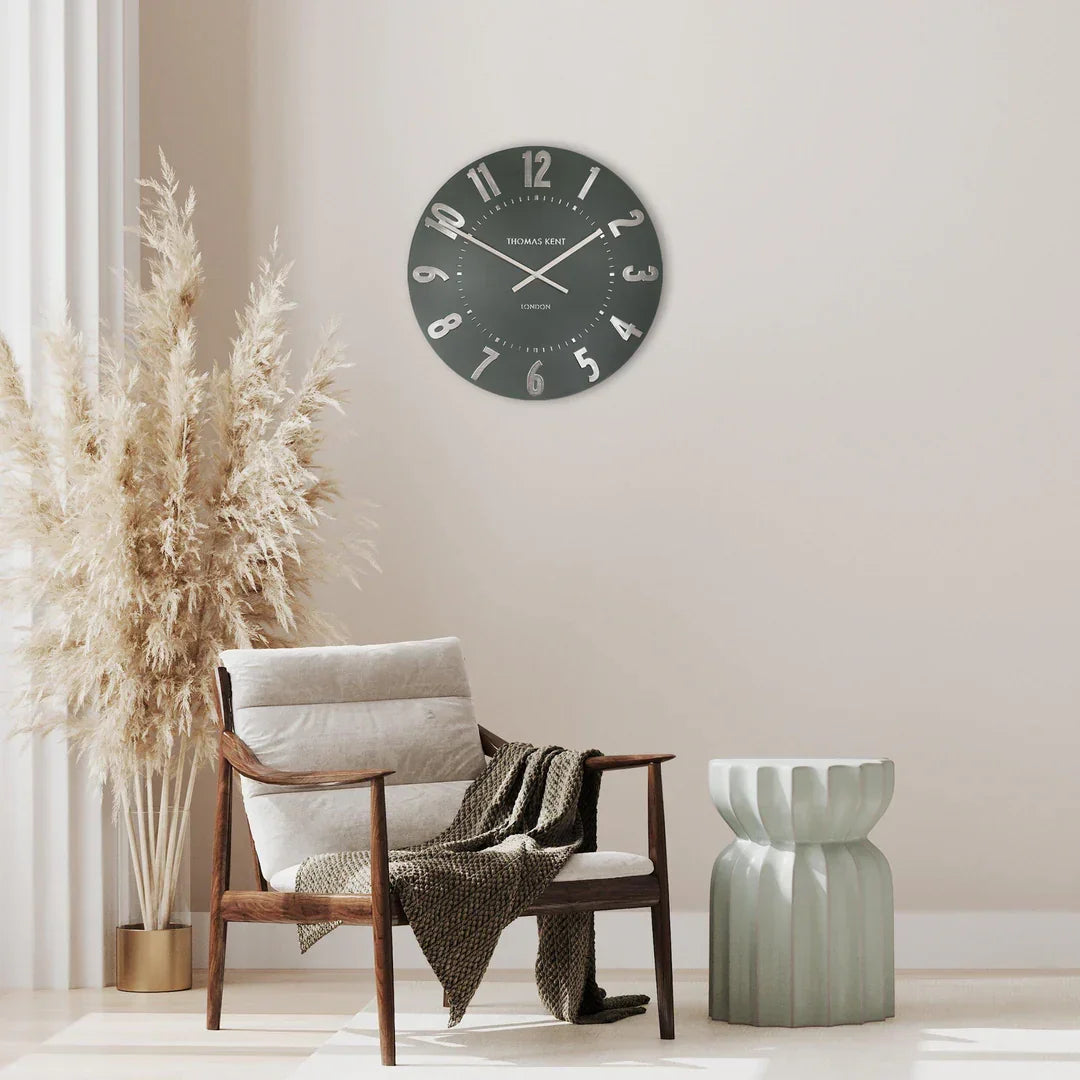 Art Marketing 20" Mulberry Wall Clock Olive Green