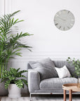 Art Marketing 20" Mulberry Wall Clock Silver Cloud