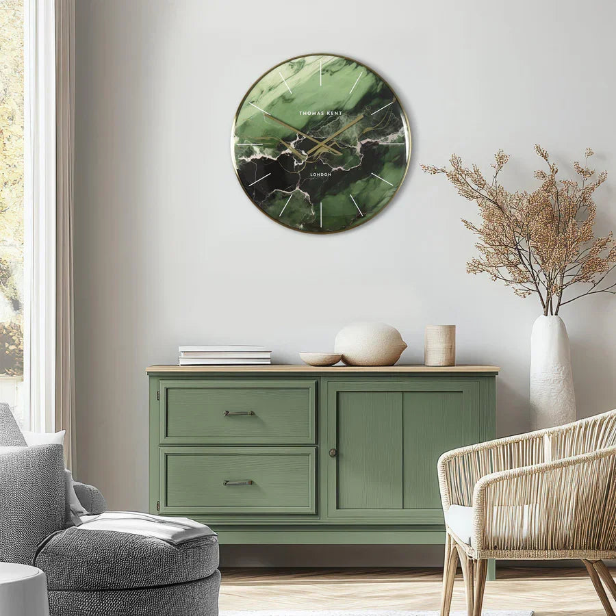 Art Marketing 26" Oyster Wall Clock Emerald