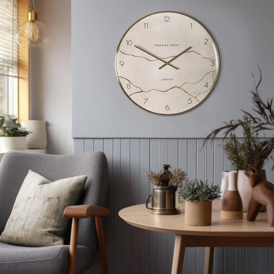 Art Marketing 26" Oyster Wall Clock Stone